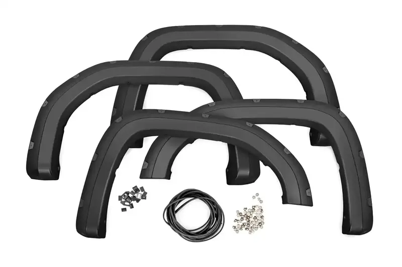 Rough Country F-C11950A-Gaz Traditional-Style Pocket Fender Flares – Super White Finish 1
